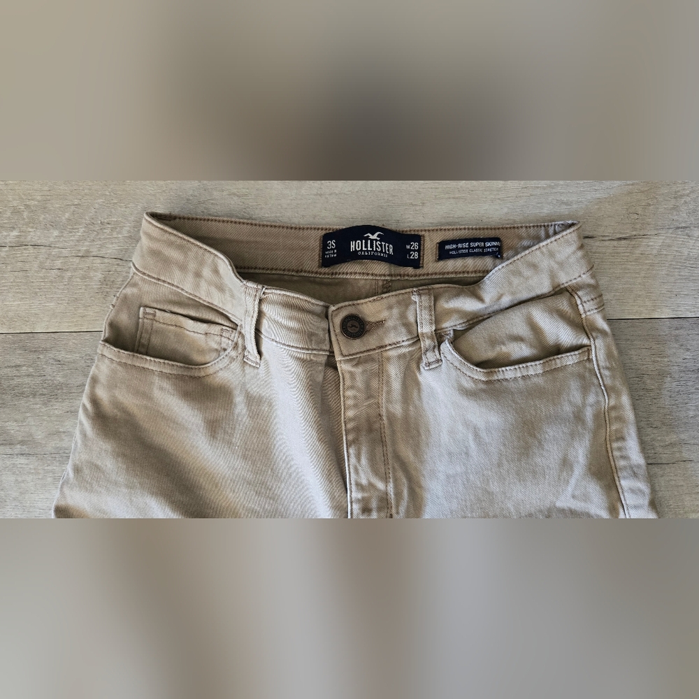 Hollister Womens Tan Jeans